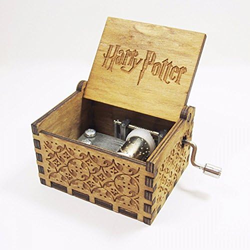 Naibang Harry Potter Music Box Engraved Wooden Music Box Interesting Toys Xmas Gifts