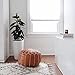 Set of 2 Amazing Moroccan pouf Tan & Wihte Leather Pouf Best offer, Ottomans,Footstool,100% handmade Ready to magic your living room! Leather