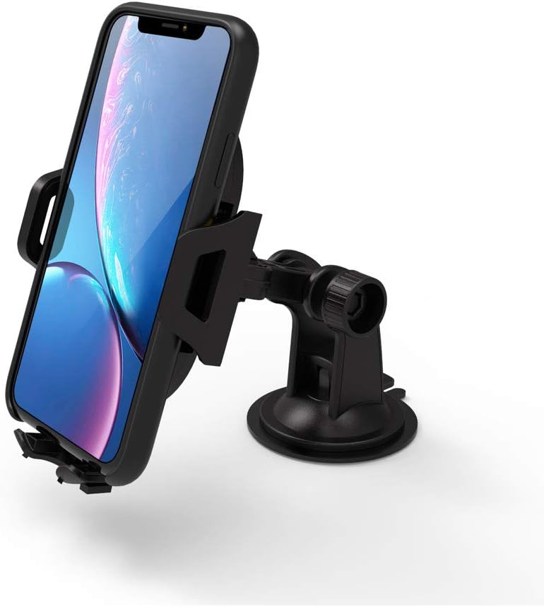 Car Mount, Arteck Universal Mobile Phone Car Mount Holder 360° Rotation for Auto Windshield and Dash, Universal for Cell Phones Apple iPhone Xs, Xr, Xs Max, 8 Plus, Android Smartphone, GPS and Others