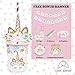 Magical Unicorn Party Supplies Set Plus Bonus Happy Birthday Banner for 16 People - Girls' Unicorn Birthday Party Supplies - Unicorn Party - Unicorn Party Decorations - by Good Karma Party Supplies