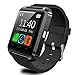 Pandaoo U8 Plus Bluetooth Smart Watch for Android Smartphones - Black