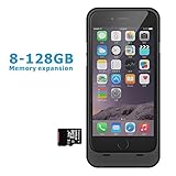 iPhone 6 6s memory Battery Case,3200mAh Portable Charging Case for iPhone 6/6s(4.7inches)Extended Battery Juice Pack-(Black)