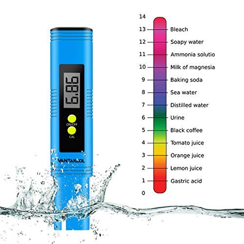 VEROSKY Digital PH Meter, PH Meter 0.01 PH High Accuracy Water Quality Tester with 0-14 PH Measurement Range for Household Drinking, Pool and Aquarium Water PH Tester Design with ATC - Thumbnail 5