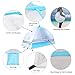 Amagoing Automatic Pop Up Beach Tent 3-4 Person Instant Tent Anti UV Sun Shelter for Outdoor Activities and Beach Traveling (Silver)