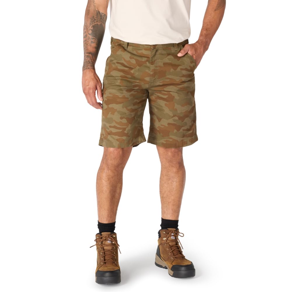 Carhartt Men's Relaxed 10" Rigby Dungaree Short, Army Green Camo, W36 Image