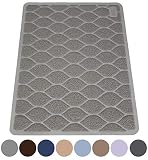MIGHTY MONKEY Premium Cat Litter Trapping Mat, Phthalate Free, Best Tracking Scatter Control for Cats, Jumbo XL, Mats Easy to Clean, Rugs Soft on Kitty and Cat Paws