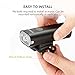 Thorfire Bike Light Super Bright Bike Headlight USB Rechargeable Bicycle Headlamp Headlight Water Resistant Bicycle Light with 7 Lighting Modes for Road Cycling Safety Flashlight