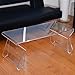 HOMCOM 38 in. Modern Acrylic Coffee Table