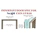 ‎Doorway Pull Up Bar/Chin Up Bar Over The Door for Home Gym, Enhance Upper Body Strength – Pull Up Bar On The Door – Support To 300 Lbs (Cxp New 1-Piece Bar)