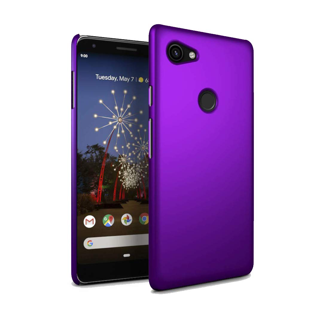 GAPlus Google Pixel 3A XL Case - Pixel 3A XL 6.0" Ultra Slim Thin Armour Hard Case - Matte Rubberized Cover For Google Pixel 3A XL (Purple)