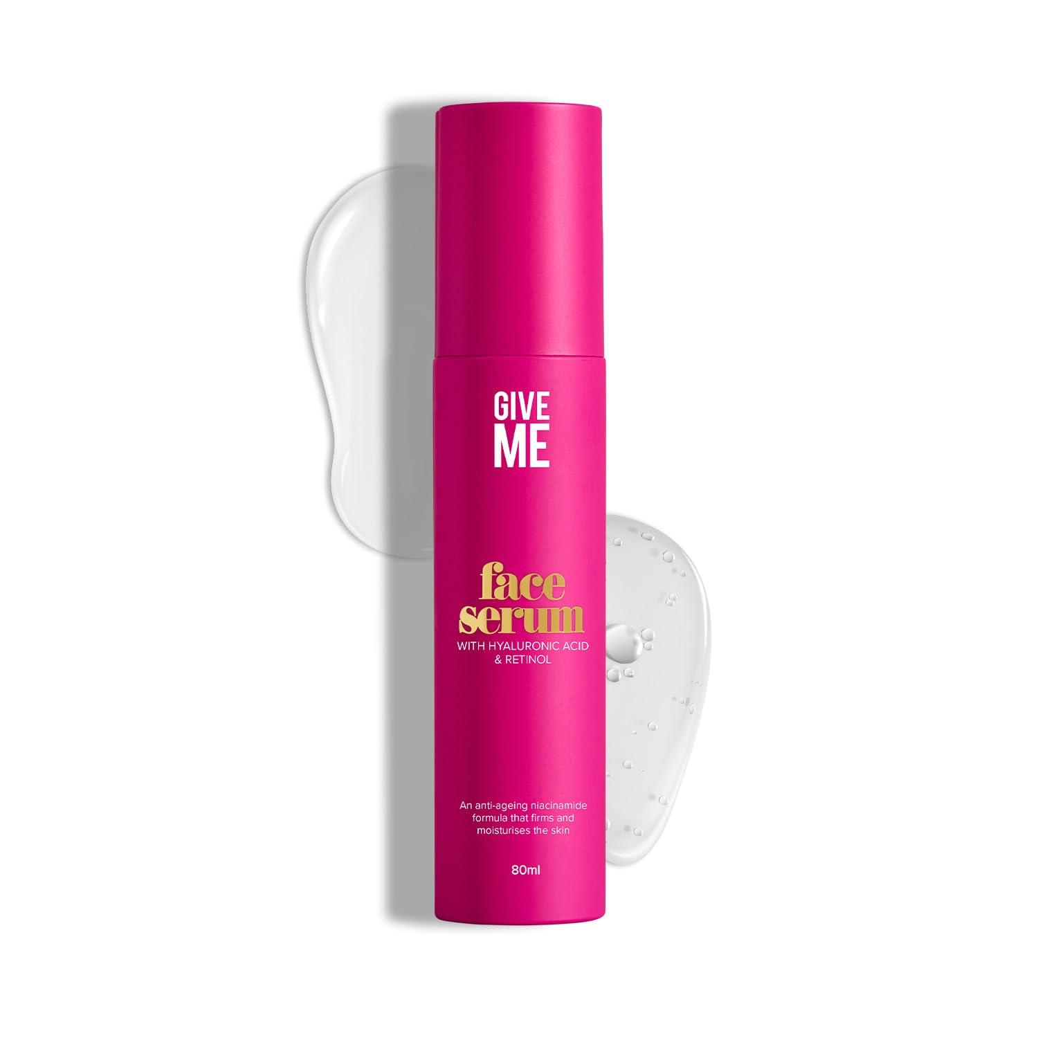 Give Me Cosmetics Hyaluronic Acid and Retinol Serum for Face with Peptides Vitamin B5, Anti Aging Cream, Targets Fine Lines Wrinkles Whilst Moisturising Skin