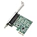 SHINESTAR PCIe Parallel Port Card, PCI Express to DB25 LPT Printer Converter Adapter Controller for Desktop with Low Bracket, Support SPP / PS2 / EPP/ECP Modes and Centronics Interface