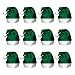 Windy City Novelties 12 Pack Green Felt Santa Hats | Christmas Party Favor Costume Accessories Santa Hat St. for Men and Woman Party Hats Warm Hats