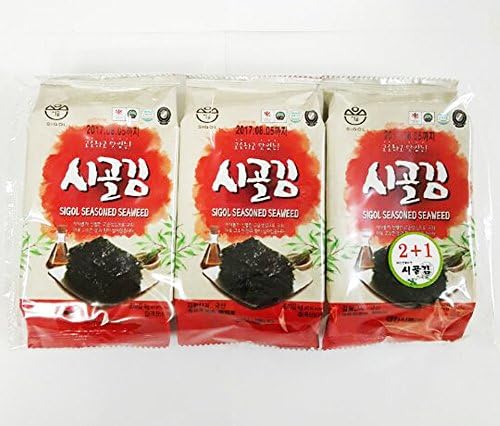 [Kyungcheon Food] SiGol Seaweed Premium Natural Roasted Seaweed Snack 4.2g 0.14oz(8sheet)-(Pack of 9)