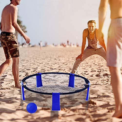 YourPartner Volleyball Spike Game for Beach, Lawn, Outdoor, Yard Playing, Blue
