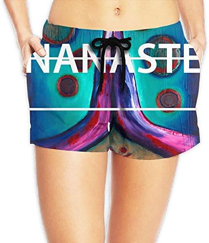 WHENLUCKY New Nanaste The Nasty Woman In Me Recognizes Beach Shorts Summer Beach Bottom Shorts With Pockets