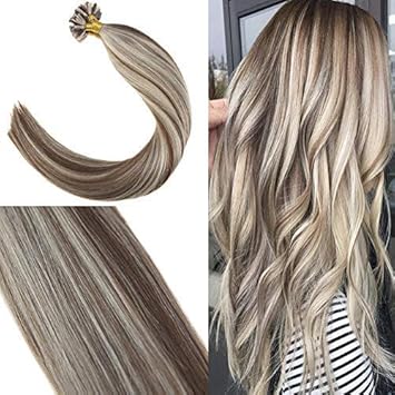Amazon Com Youngsee 16 Piano Color U Tip Hair Extensions Human