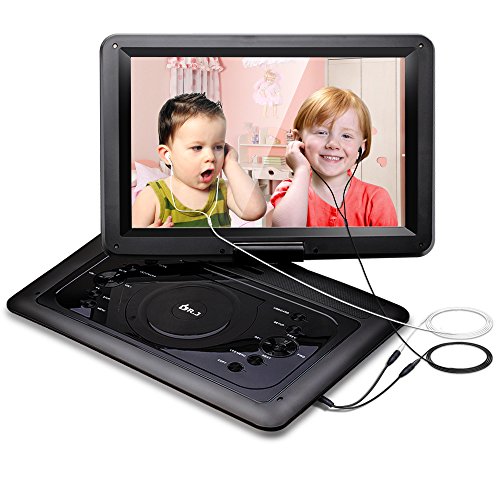 Dr.j 14.1 inch 7 hours portable dvd player, with build-…