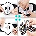 Activated Carbon Dustproof/Dust Mask - with Extra Filter Cotton Sheet and Valves for Exhaust Gas, Pollen Allergy, PM2.5, Running, Cycling, Outdoor Activities (Mask Filters)