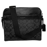 Coach Crossbody Messenger CHARLES BAG IN SIGNATURE CANVAS CHARCOAL BLACK