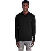 Jerzees Mens Men's Long Sleeve Polo Shirts, Cotton Blend, Two Button Closure, Regular Fit, Sizes S-2x