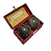 THY COLLECTIBLES Black Marble Stone Chinese Healthy Exercise Massage Baoding Balls