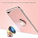 Phone Knob, HIKIN Cell Phone Grip Ultra Thin Universal 360 Degree Rotation Finger Ring Holder Kickstand for iPhone X, iPhone 8/8 Plus, iPhone 7/7 Plus, Samsung Galaxy S8/S8 Plus etc. (Rose Gold)
