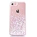 iPhone 6s plus case,iphone 6 plus case, liujie Liquid Cool Quicksand Moving Stars Bling Glitter Floating Dynamic Flowing Case Liquid Cover for Iphone 6s plus 5.5inch (pink+white) …