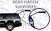 Two Rear Hatch Gas Charged Lift Supports for 2001-2004 Nissan Xterra. Left and Right Side. WGS-550-2
