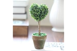 Lorigun Set Home Decoration Artificial Plants Potted Cute Modeling Fake Potted Plants Heart-Shaped