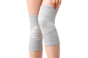 1 Pair Knee Compression Sleeve Compress Bamboo for Support and Sport Braces Sports Workout Running Daily Use Men Women Sleeve