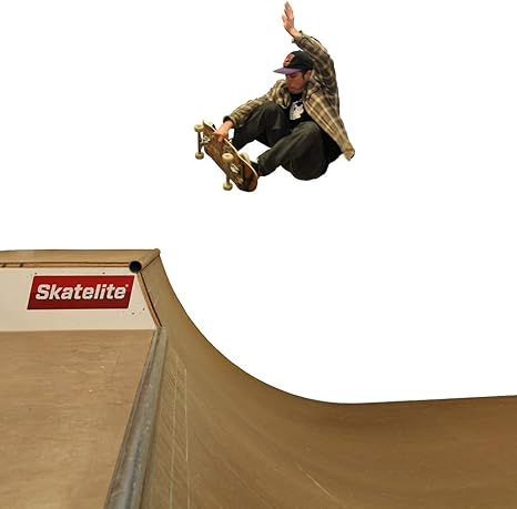 Traceable 4 Foot Tall Halfpipe Skateboard Ramp Template Full