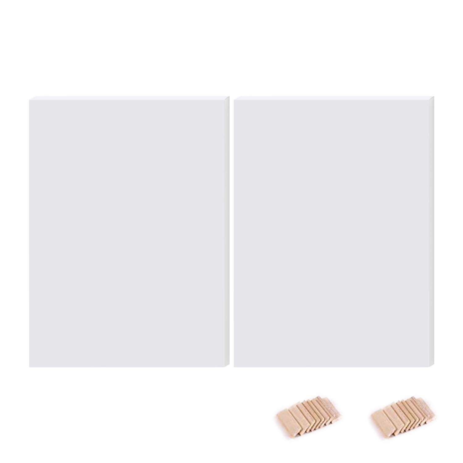 2Pcs Painting Canvas Mix Linen Blank Square Artist Stretched Canvas Board for Oil Acrylic Paint art canvas