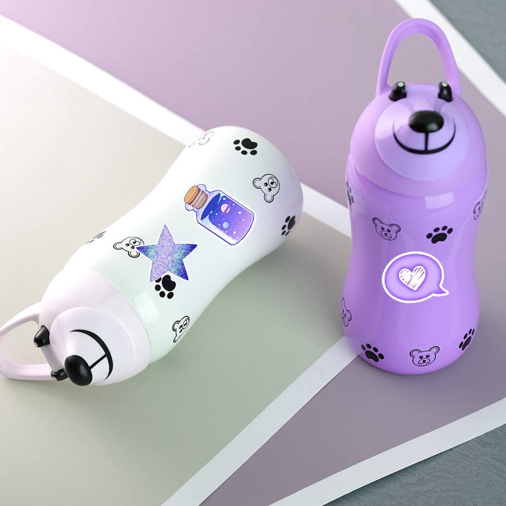 Cute VSCO Stickers 50 Pack Lovely Laptop Stickers Purple Skateboard Decal Sticker, Water Bottles Phone Travel Case Trendy Waterproof Stickers for Teen Girls Adults