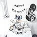 Mayen 40 Pcs 12 Inch Black Agate Marble Latex Balloons, Tie Dye Swirl Effect Balloons For Wedding Baby Showers Festival Ceremony and Birthday Party Decoration
