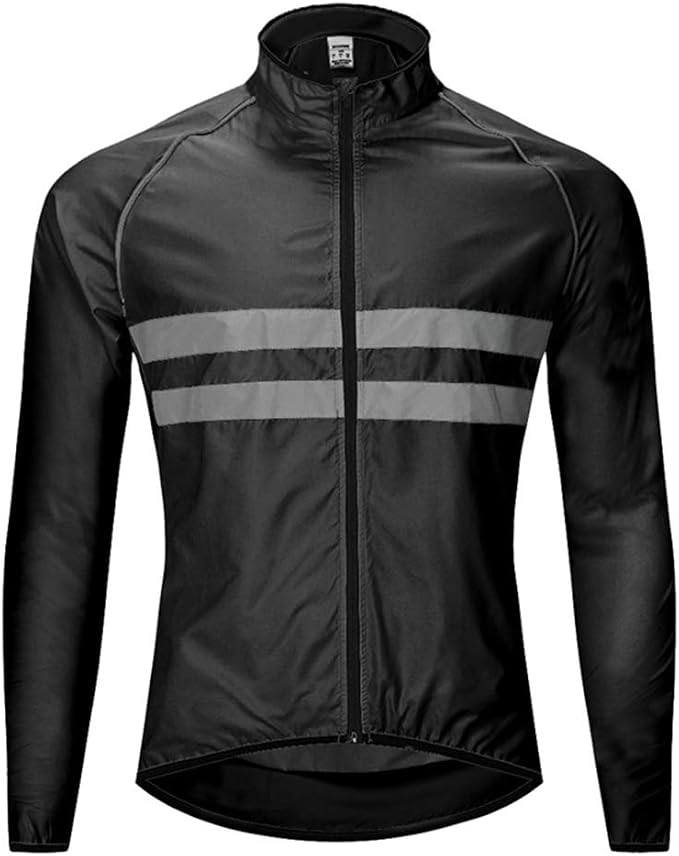 black cycling jacket