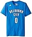 NBA Oklahoma City Thunder Bulls Men's #0 Russell Westbrook U Series Road N&N Tee, X-Large, Bright Royal