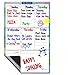 Magnetic Dry Erase Board- To Do List-Weekly Planner Magnetic Refrigerator Calendar -Schedule Board -Multi-Purpose Whiteboard for Fridge-Smart Planner Grocery Shopping List-3 Magnetic Dry Erase Markers