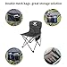 Mini Folding Camping Chair Lightweight Seat Portable Stool Mountaineering Adventure Hiking Fishing Beach Picnic Party Gardening with Carry Bag, Gray