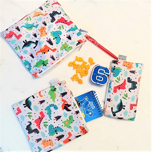 Reusable Sandwich Snack Bags for kids Urban Green, Sandwich bags zipper