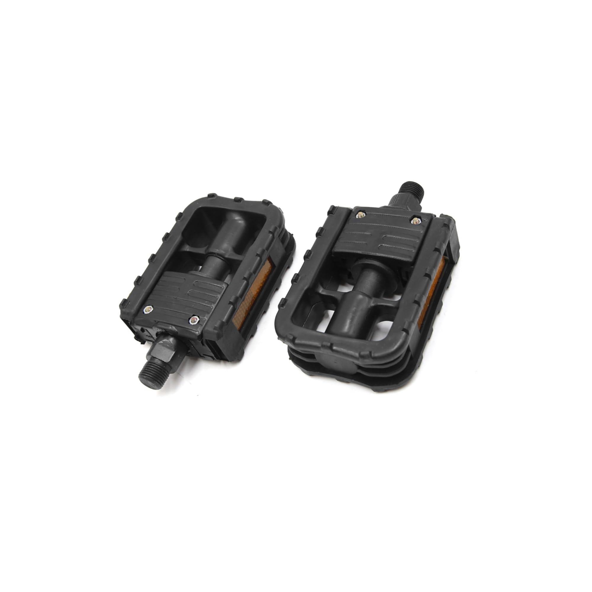 Partuto Black Aluminum Alloy MTB Bike Non-slip Folding Platform Pedals Pair Replacement