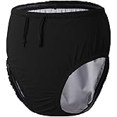 EEOST Youth Special Needs Reusable Swim Diapers Swimwear for Incontinence Cloth Diaper Covers Waterproof,Leakproof, Unisex (5-8T, Black)