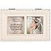 Cottage Garden First Communion God Beside You Matte Ivory Rope Trim Petite Music Box Plays Ave Maria