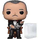 POP The Godfather 50th - Don Vito Corleone Funko Vinyl Figure (Bundled with Compatible Box Protector Case), Multicolored, 3.75 inches