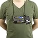 OneTigris Tactical ID Card Holder Hook & Loop Patch Badge Holder Neck Lanyard Key Ring and Credit Card Organizer (RangerGreen)