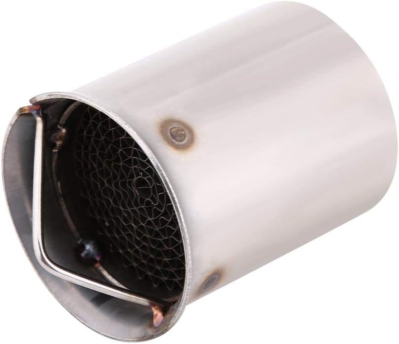 Duokon 51mm Universel Tuyau de Silencieux dEchappement Adaptateur de Tuyau dEchappement de Moto dAcier Inoxydable /Éliminateur de Bruit 4