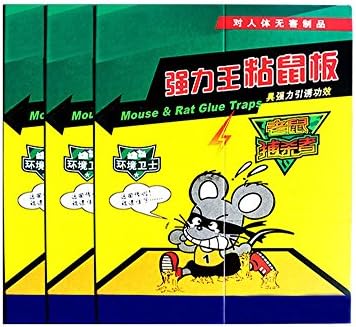 3 Pack Rodent Mouse Sticky Trap Cockroach Insect Spider Small Snake Rat Adhesive Board Professional Strength Glue Traps(13.4" x 8.46")