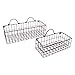 DII Farmhouse Vintage Décor, Wire Wall Basket, Assorted, Bronze, 2 Piece