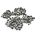 60 Sets 10mm Metal Snap Fasteners Press Stud Rounded Sewing Rivet Buttons Clothing Leather Craft DIY Poppers Black