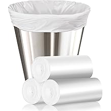 105 Count Small Trash Bags, 4 Gallon Garbage Can Liners - Unscented Wastebasket Trash Bags for Bathroom, Kitchen, Bedroom, Cl